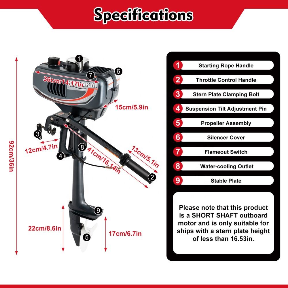 Fishing Boat Outboard Motor - Vendita Esclusiva: Nuovissimo Motore Marino HANGKAI