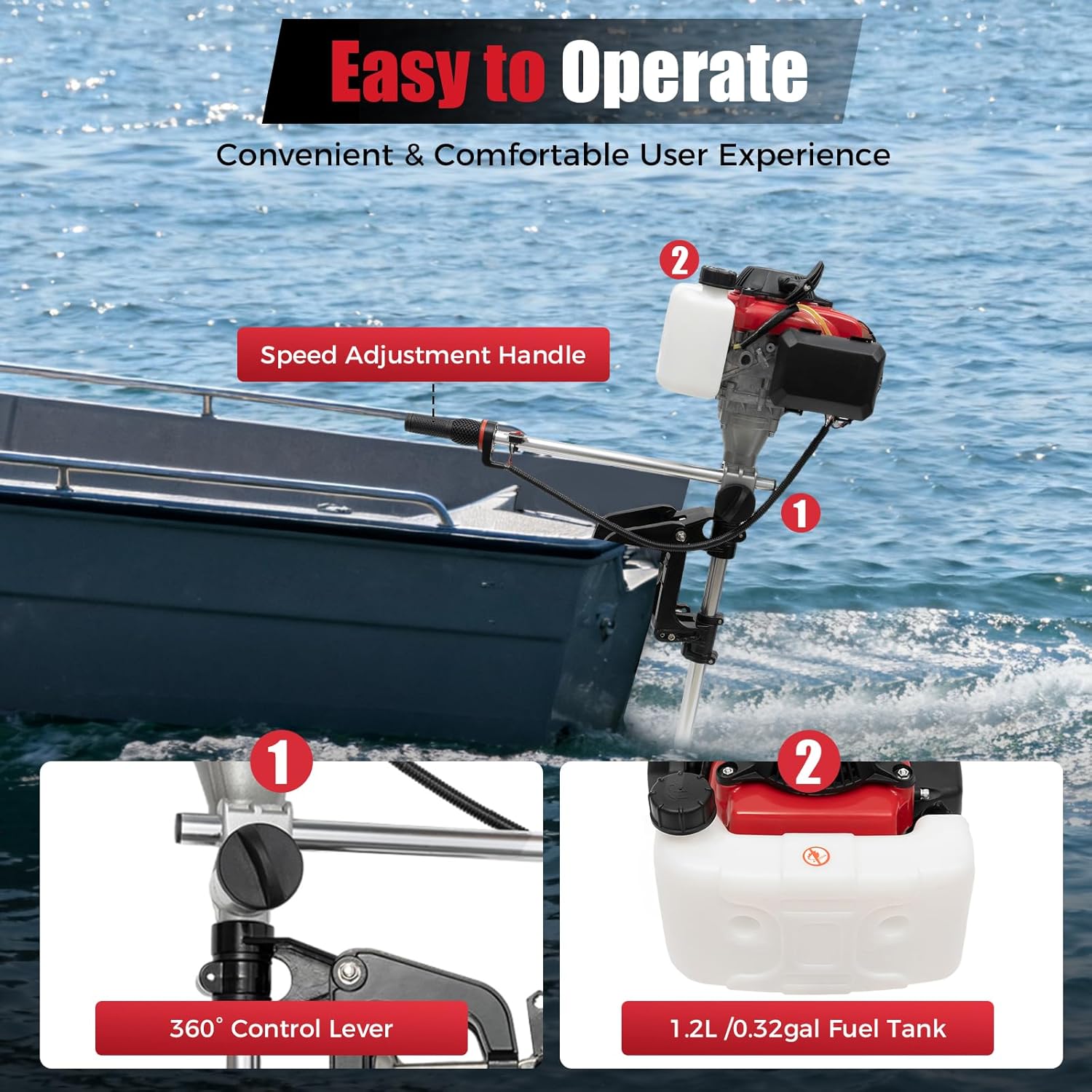 Motore Fuoribordo 4HP, 4 Tempi - Fishing Boat Outboard Motor recensione e prezzo